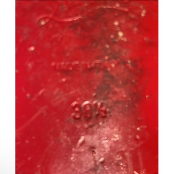 Christian Louboutin Leather Lace Up 38.5 // 8 Blue White - Picture 6 of 13